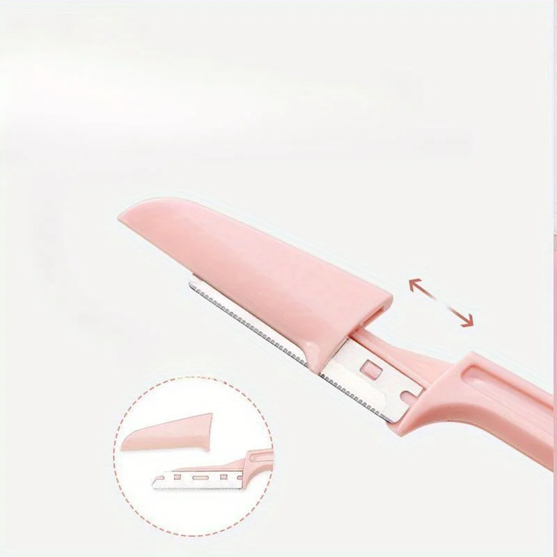 1/5pc Safe Folding Ladies Face Shaver Eyebrow Trimmer Blade Anti-Scratch Razor Makeup Tools Eyebrow Trimmer Face Razor for Women