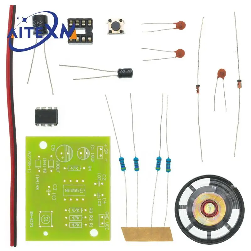 NE555 Doorbell Suite Electronic Production Doorbell Suite DIY Kit Ding dong doorbell PCB welding laboratory