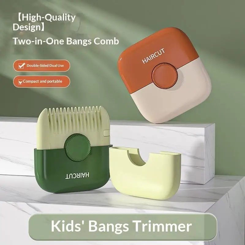 【Y】2 In 1 Baby Hair Trimmer Comb Manual Hairdressing Cutting Tool for 0-3 Years Old Infant Toddler Home Use