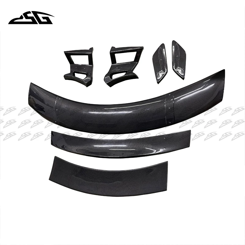 Carbon Fiber Rear Trunk Lid Spoiler Tail Wing Splitter Lip Diffuser For Mercedes Benz AMG GT GTS Body Kit Car Accessories