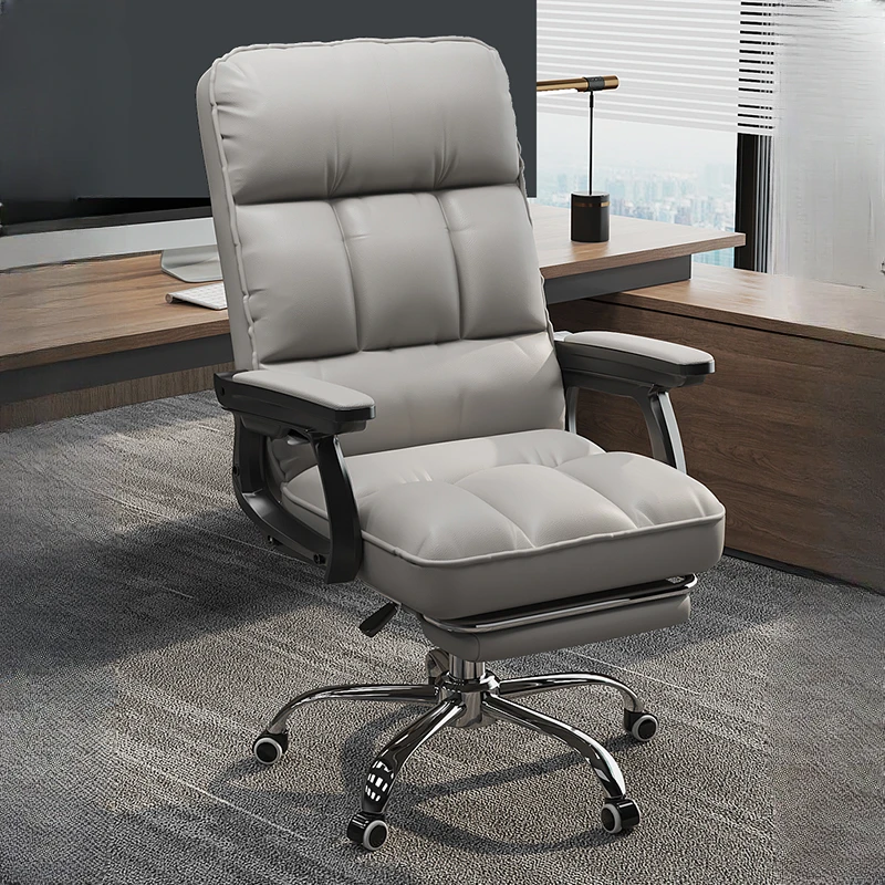 Desk Computer Office Chairs Gaming Boss PU Leather Executive Chair Recliner Swivel Silla De Escritorio Office Furniture WKOC