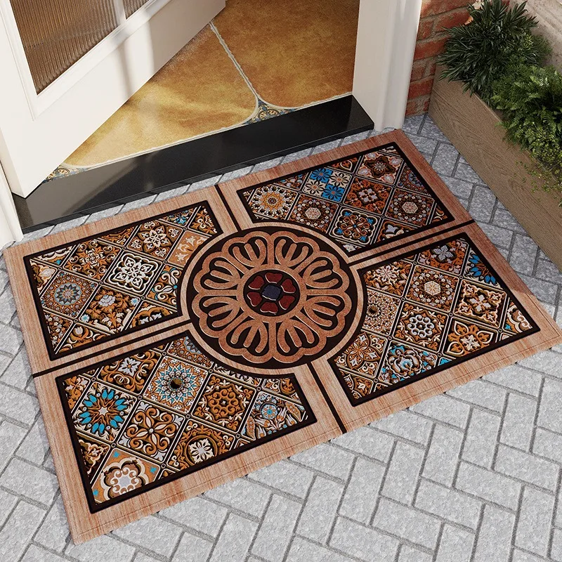 Welcome Mat Entrance Doormat Rug Non-slip Easy Clean Area Rug Home Office Washable Kitchen Doormats