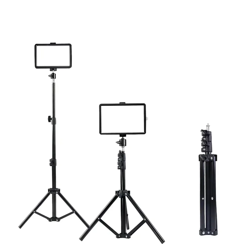 UEGOGO 110cm penyangga Tripod ponsel, lampu isi 1.1m dengan LED Panel lampu Video RGB filter lampu fotografi siaran langsung foto