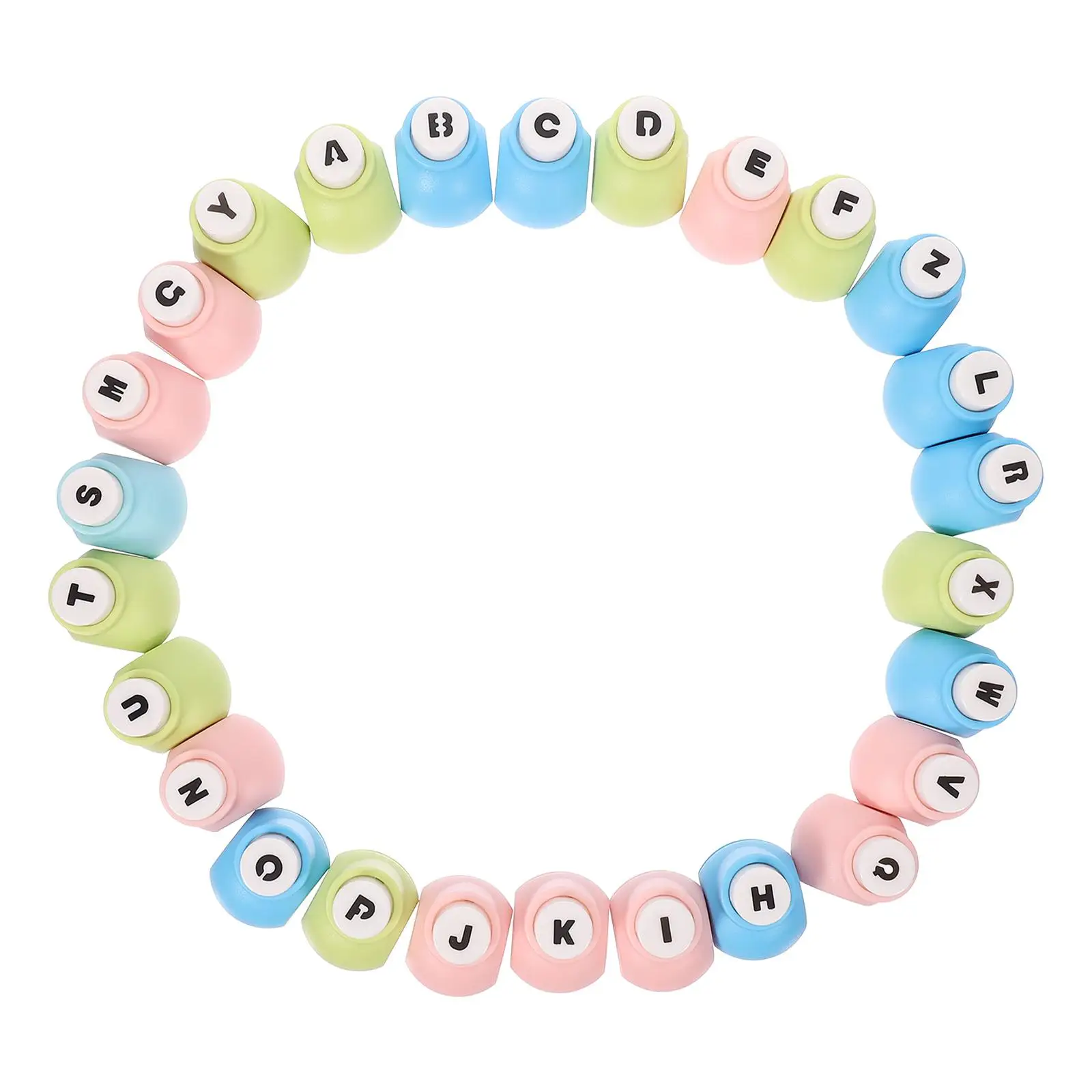 Letter Embossing Machine 26 Letters Craft Punch for Paper DIY Crafts Alphabet Hole Puncher Shape Craft Punchers Scrapbooking