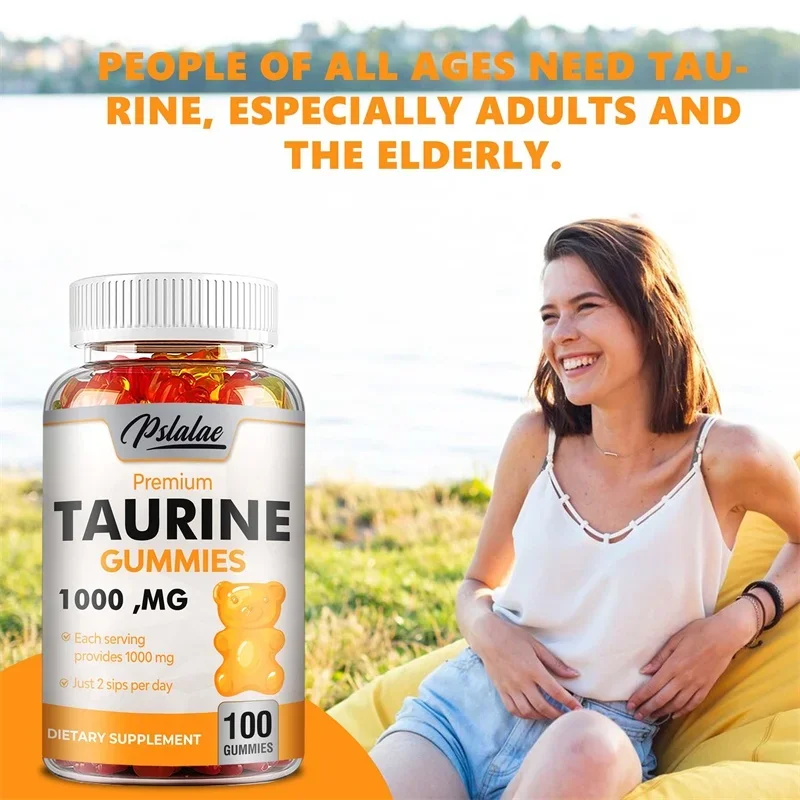 Taurine Gummies - Antioxidant, Supports Brain and Heart Health, Relaxes Mood