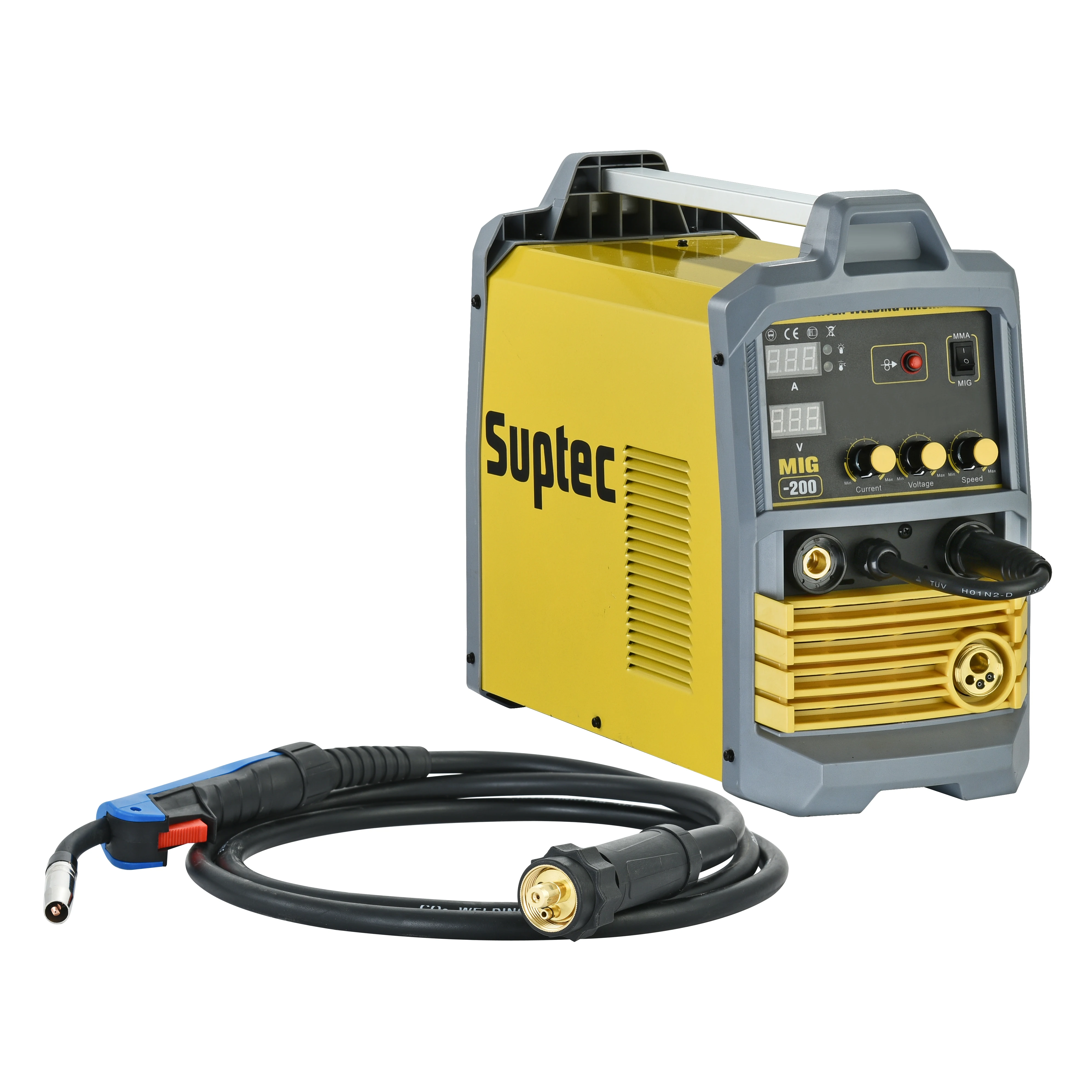 SUPTEC professional maquina inversora mig welders maquinas de soldar mig tig mma 250amp igbt mesin las co2 mig welding machine