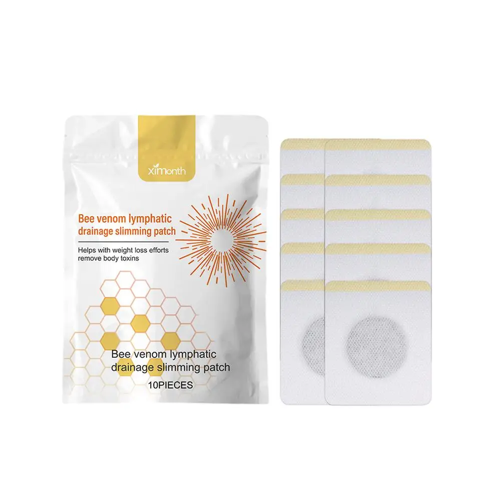 Body Sculpting Bee Slimming Patch Barriga Adesivos, Queima De Gordura, Perda De Peso, Firming Do Corpo, Cintura, Fino, Braço, Fino, Umbigo, 20 Pcs