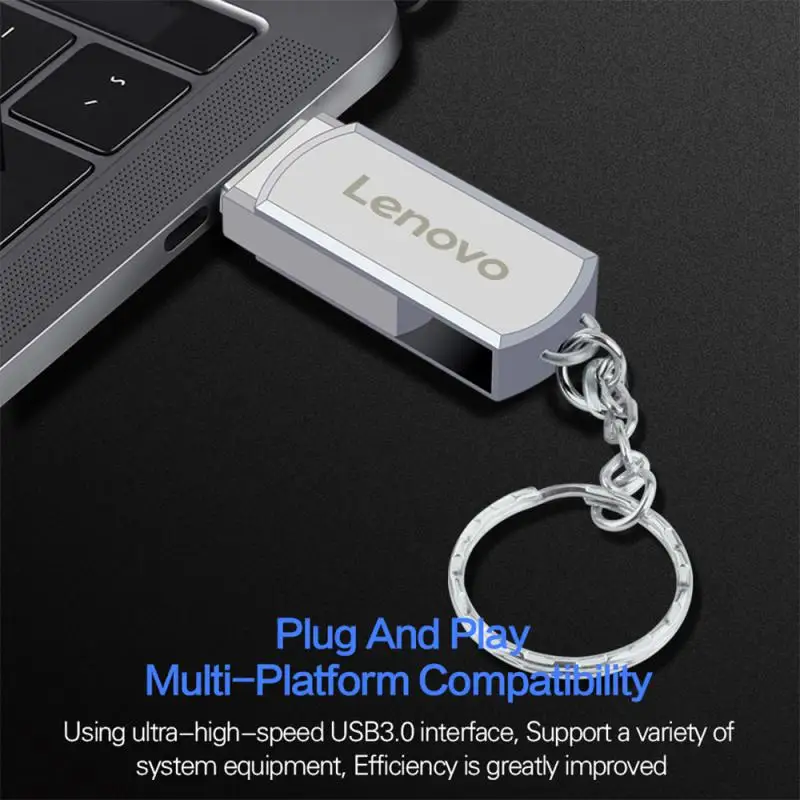 Lenovo Super 16TB Usb 3.0 Metal Pen Drive 8TB 4TB High Speed Flash Drives Pendrive Portable Usb Memoria Stick Type-c Adapter