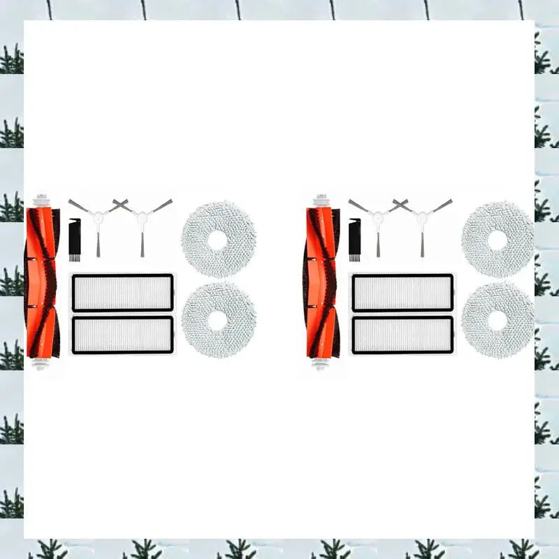 

ABLG 2 комплекта, совместимых с роботом-пылесосом Xiaomi S10+/S10 Plus B105, запасные части, основная боковая щетка, фильтр Hepa, швабра, тряпка