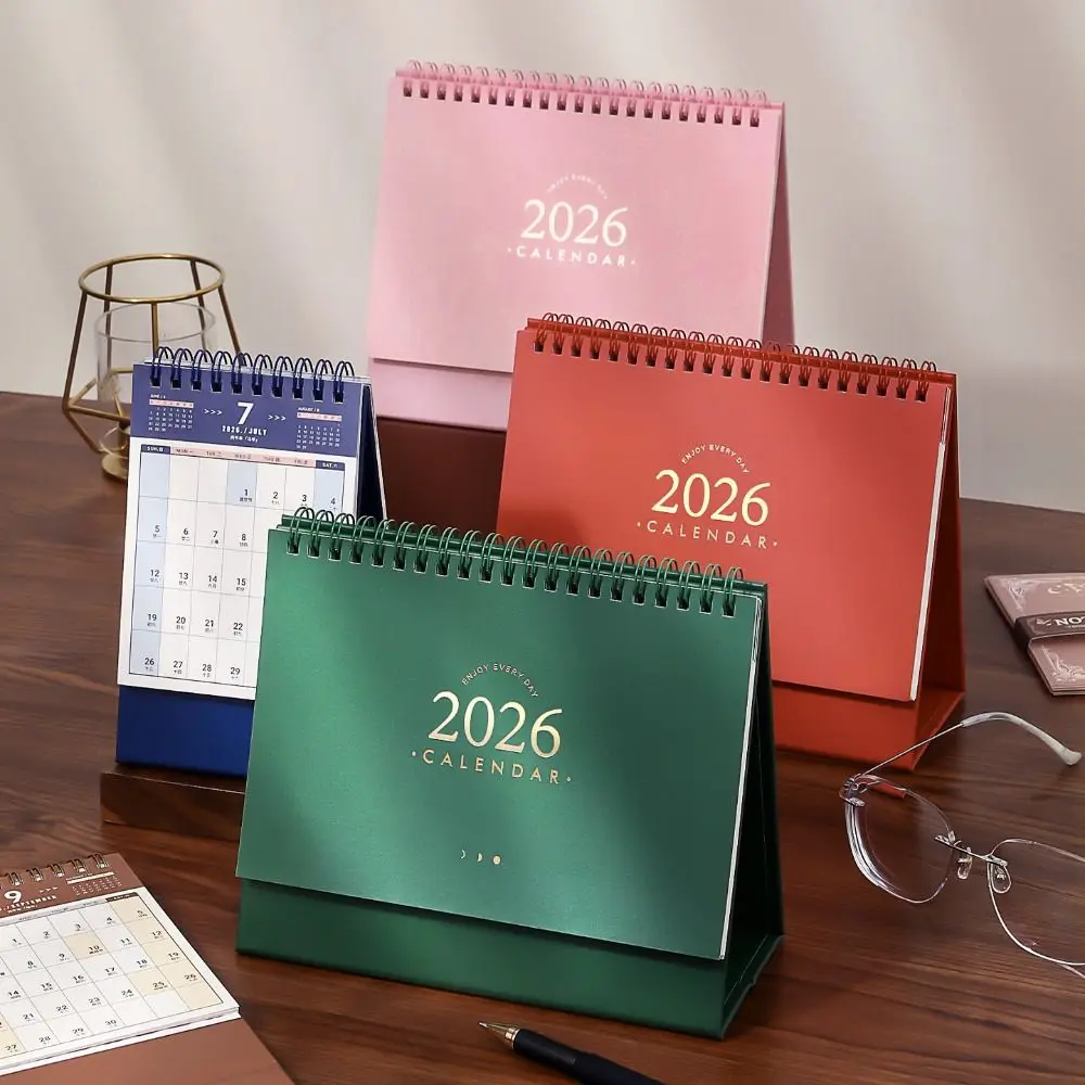 

Creative Coil 2026 Desk Calendar Portable Desktop Decoration Mini Calendar Schedule Planner Gifts