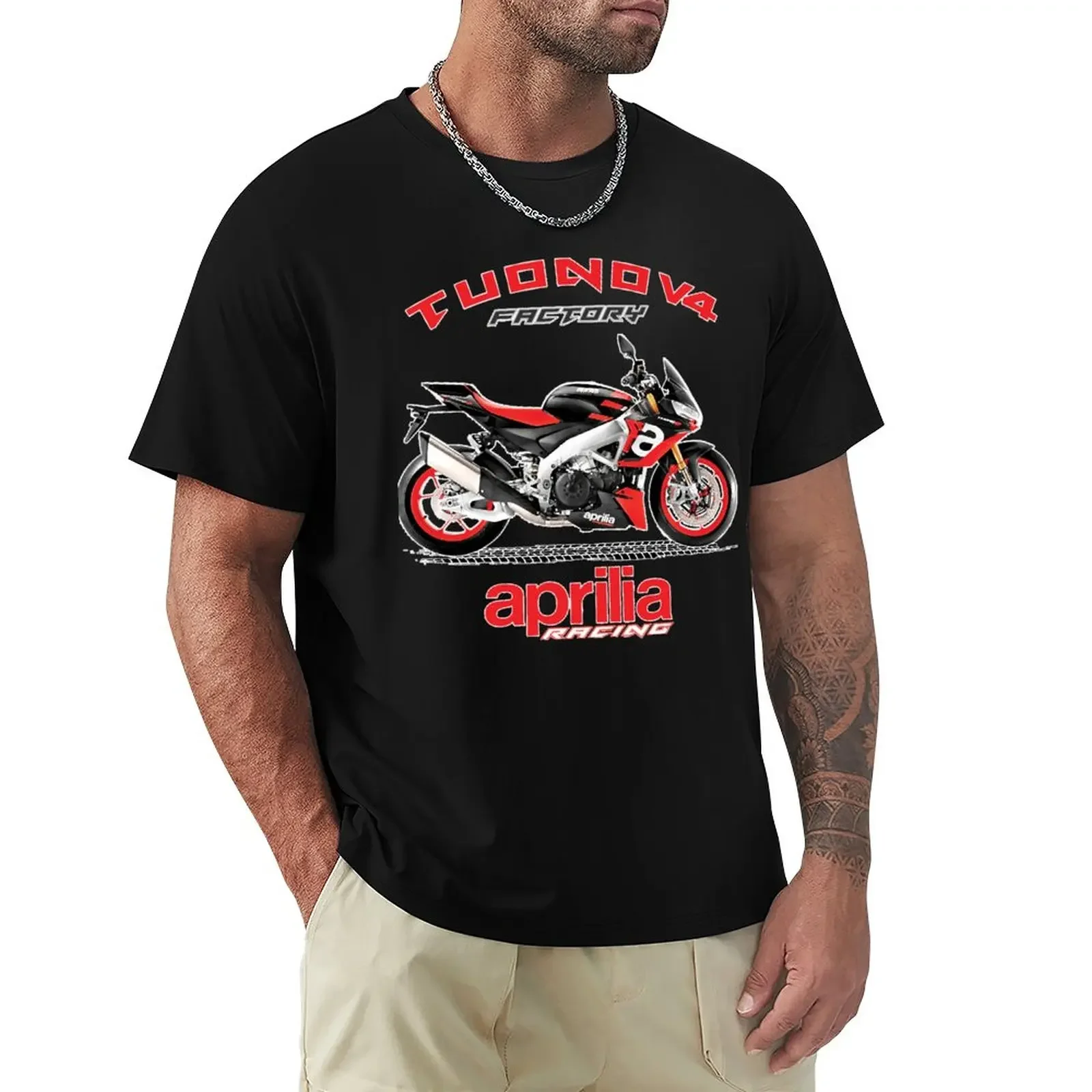 Designer Motorcycle of Aprilia TUONO V4 Factory Classic T-Shirt kawaii clothes sports fans men t shirts