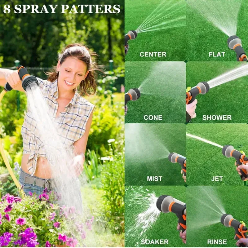 Garden Washing Cleaner High Power Pressure Car and Hose Nozzle Washer Water Spray Gun Adjustable Garden Hose Car Wash Water Gun