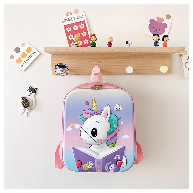 Cartoon Egg Shell Children's Backpack Boy Girl Unicorn Astronaut Kindergarten Daypack Schoolbag