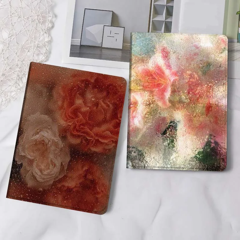 

Pink Soap Flower Decor Tablet Case For Samsung Tab Galaxy S6 S11 A A7 A8 A9 A11 10.1 10.4 10.5 Plus Lite Gift