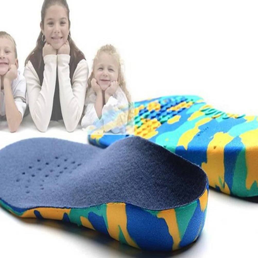 2 أزواج قوس دعم النعال الأطفال تقويم العظام المسطحة وسادة مريحة منصات حجم L العناية بالقدم النعال كعب لتخفيف الآلام #4