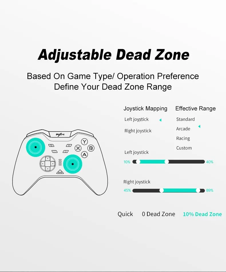 PXN-P5 6-Axis عصا التحكم اللاسلكية غمبد 1000 هرتز جهاز تحكم في ألعاب الكمبيوتر ل IOS/أندرويد/الكمبيوتر لملحقات نينتندو سويتش
