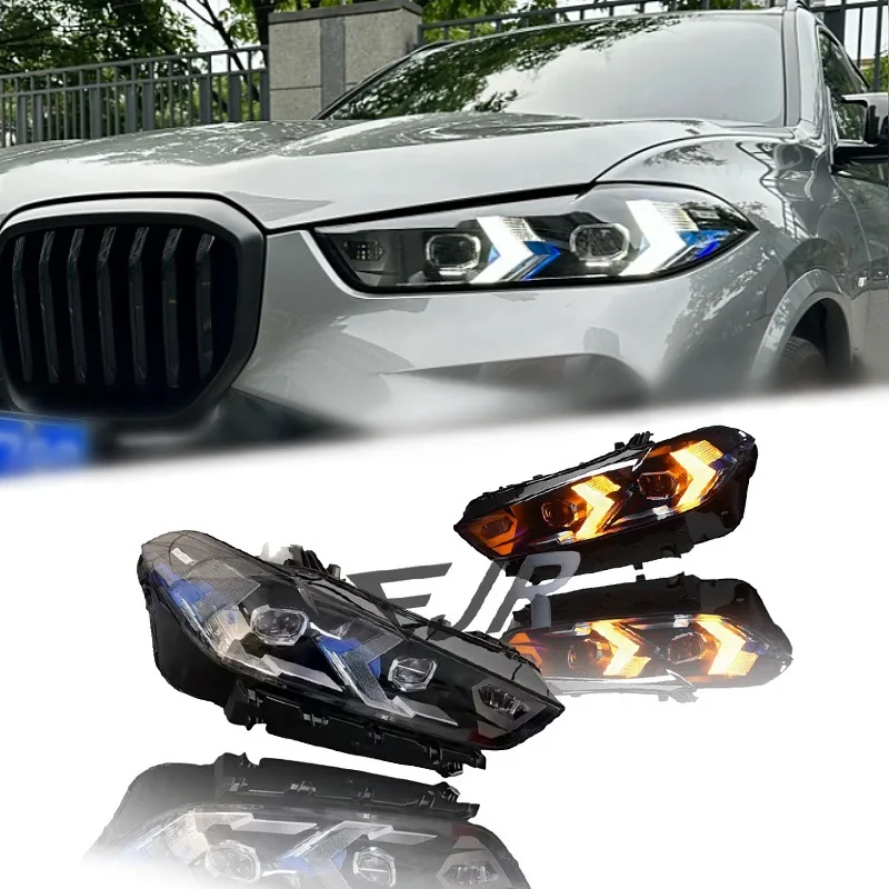 Headlights for BMW X5 G05, Upgrade G18 LED Headlamps, High Beam, Low Beam, DRL, Fog Lights