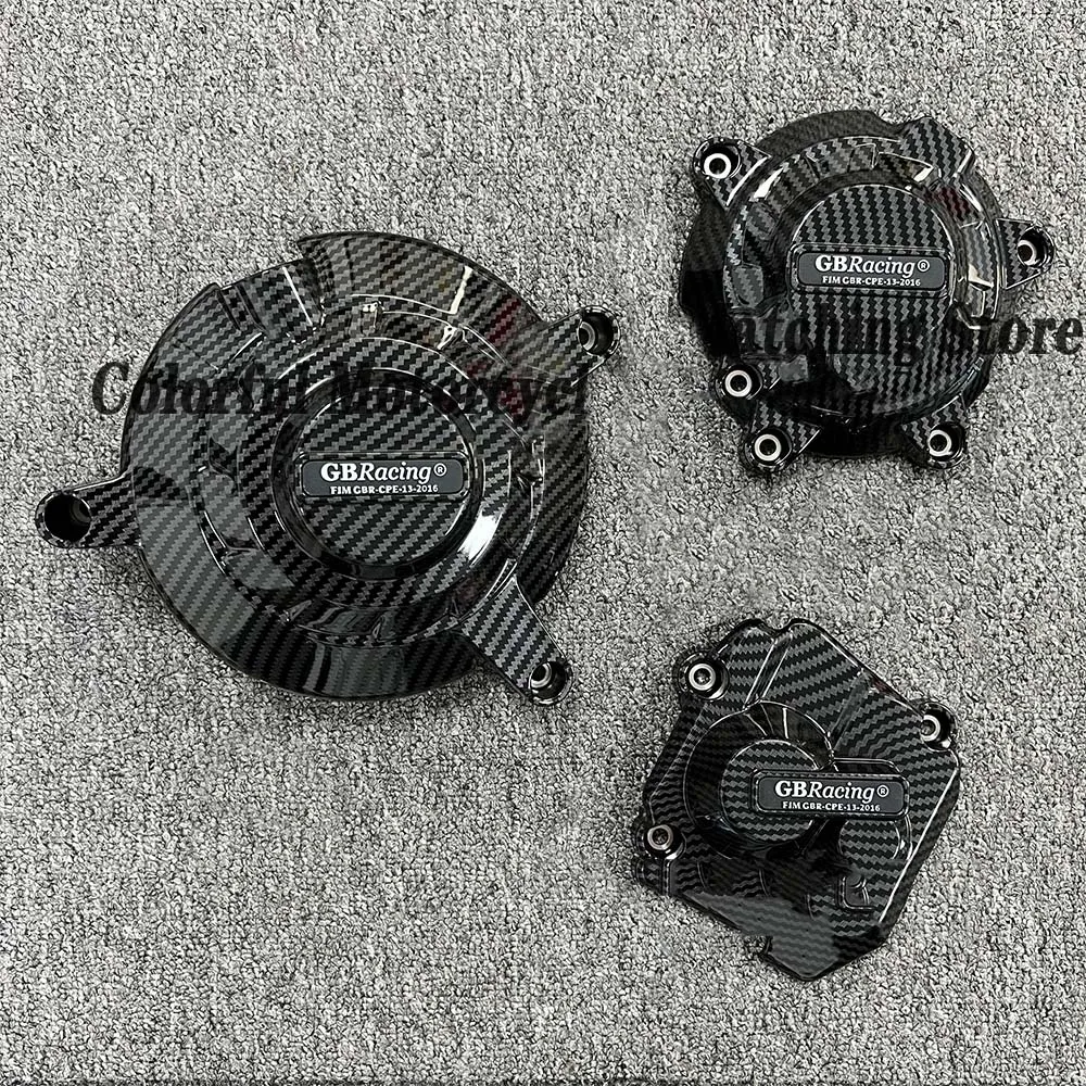 Motorcycle Engine Cover Protectors For KAWASAKI ZX-10R ZX10R 2011 - 2024 Carbon Fiber Printing