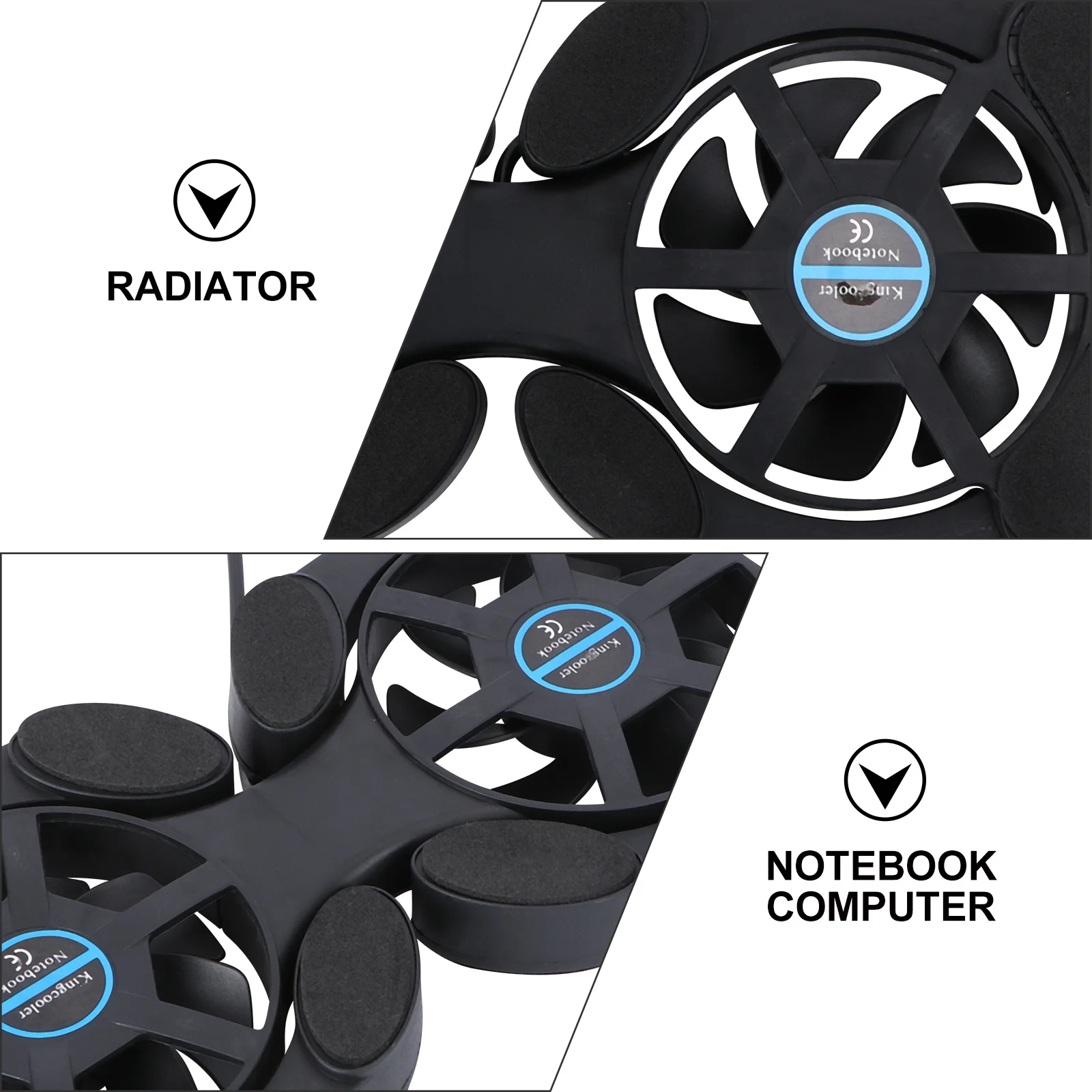 

Laptop Cooler Notebook Cooling Pad Foldable 70Mm Fan Usb Powered Portable Heat Dissipation Slip Resistant Protective Pads