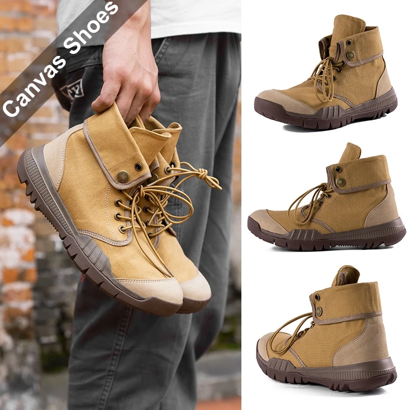 

Outdoor Canvas Tactical Military Boots Men Women Winter Warm Fleece Casual Sports Work Shoes Mountain Climbing Hiking Boots Male