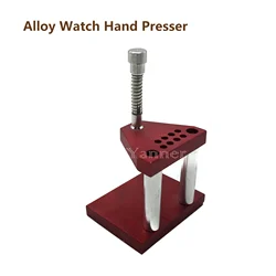 Alloy Watch Hand Presser Press Set Repair Tools Red for DIY Watchmaker