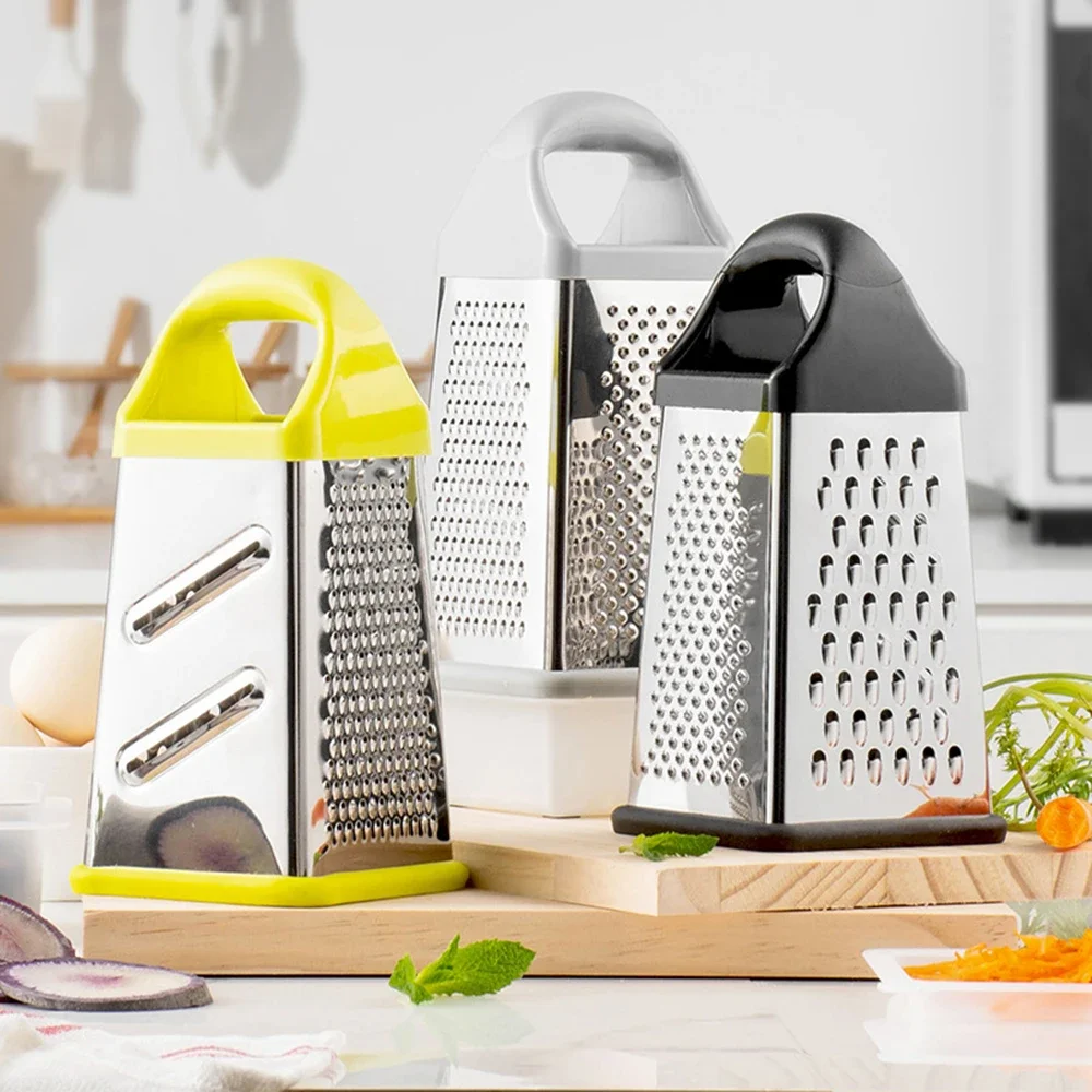 Grater Practical 4-Sided Boxed Grater Convenient Multifunctional Vegetable Cutter Rust-Proof Kitchen Gadgets