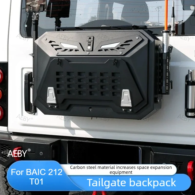 For BAIC 212 T01 Tailgate storage rack spare tire cover multifunctional box storage rack organizer Car Exterior Accessories