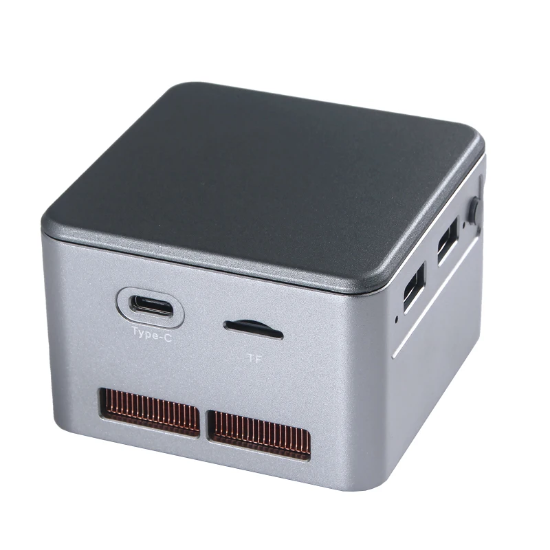 Piesia New Jasper Lake N5105 Pocket Mini PC 2USB3.0 4LAN 1TF Card Slot Desktop Computer Portable Nuc Mini PC Gaming