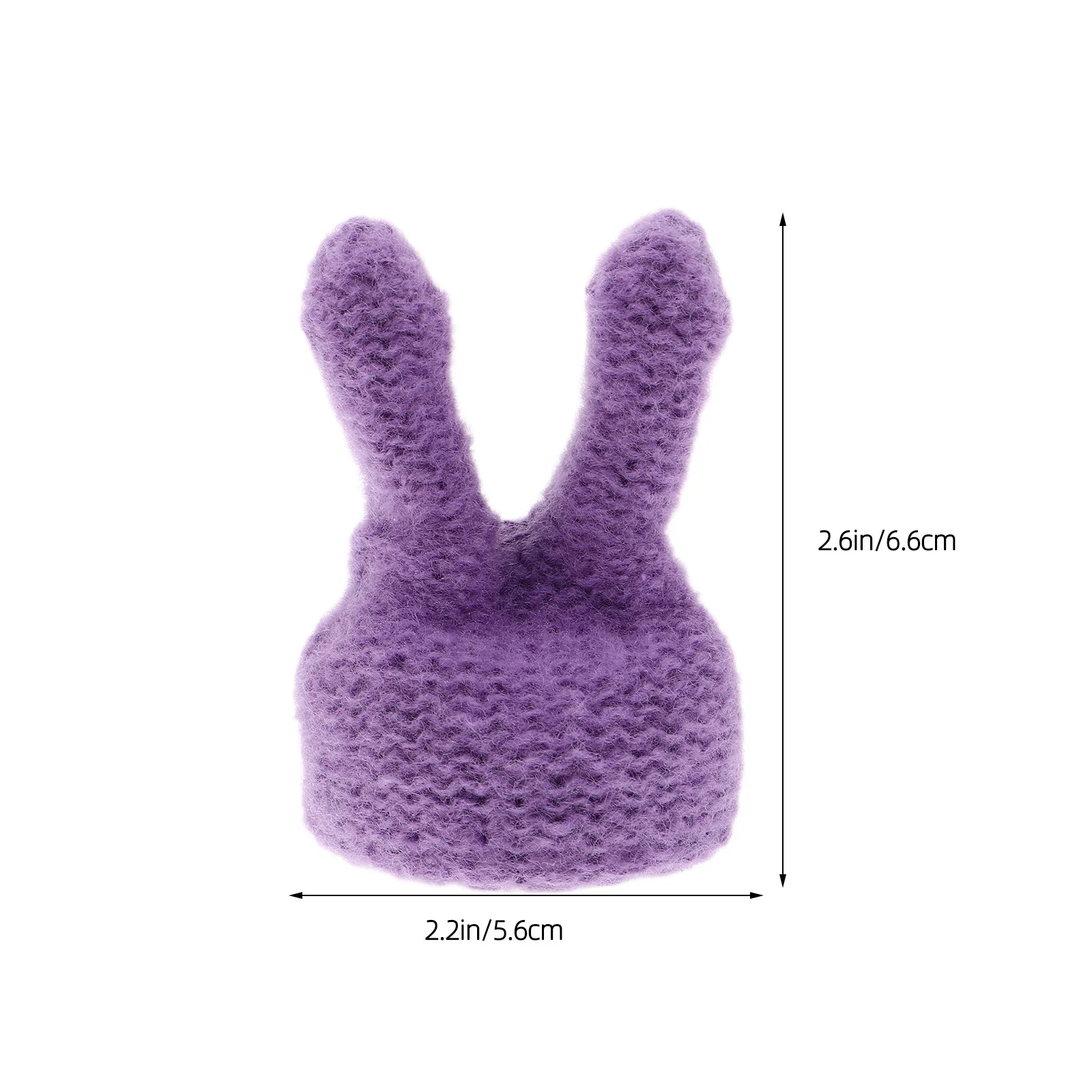 9 mini-bonnets tricotés en forme d'oreilles de lapin, mignons, petits, pour l'hiver, accessoires de coiffure, artisanat DIY, décorations de Pâques
