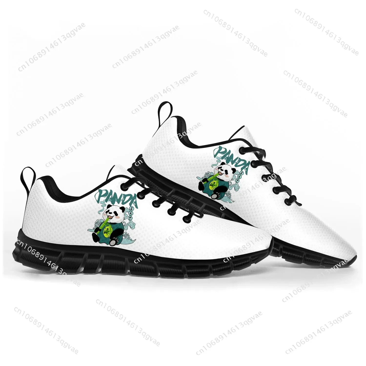 Panda Pattern Sports Shoes Mens Womens Teenager Kids Children Customized Sneakers Casual Tailor-Made High Quality Couple Shoe