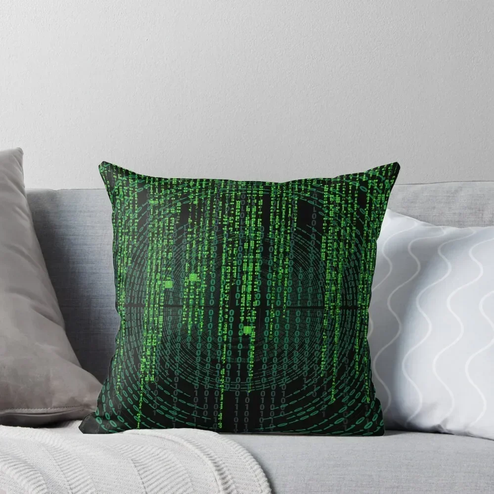 

Matrix Original Green Design Throw Pillow pillow cover christmas Decorative Cushion Cover pillow