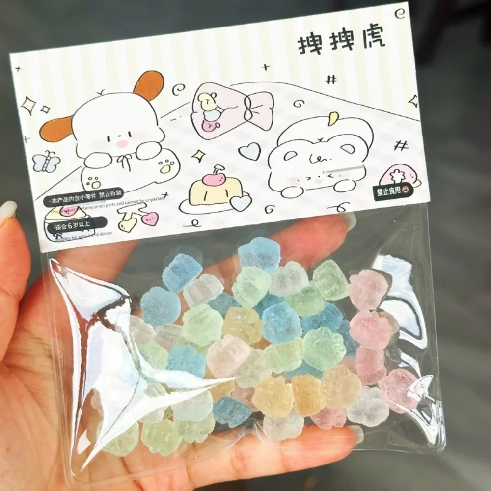 100 pièces de guérison Kawaii couleur Macaron glacé Mini chaton patte presser Fidget jouets mignon balle anti-Stress filles enfants Squishy cadeaux d'anniversaire