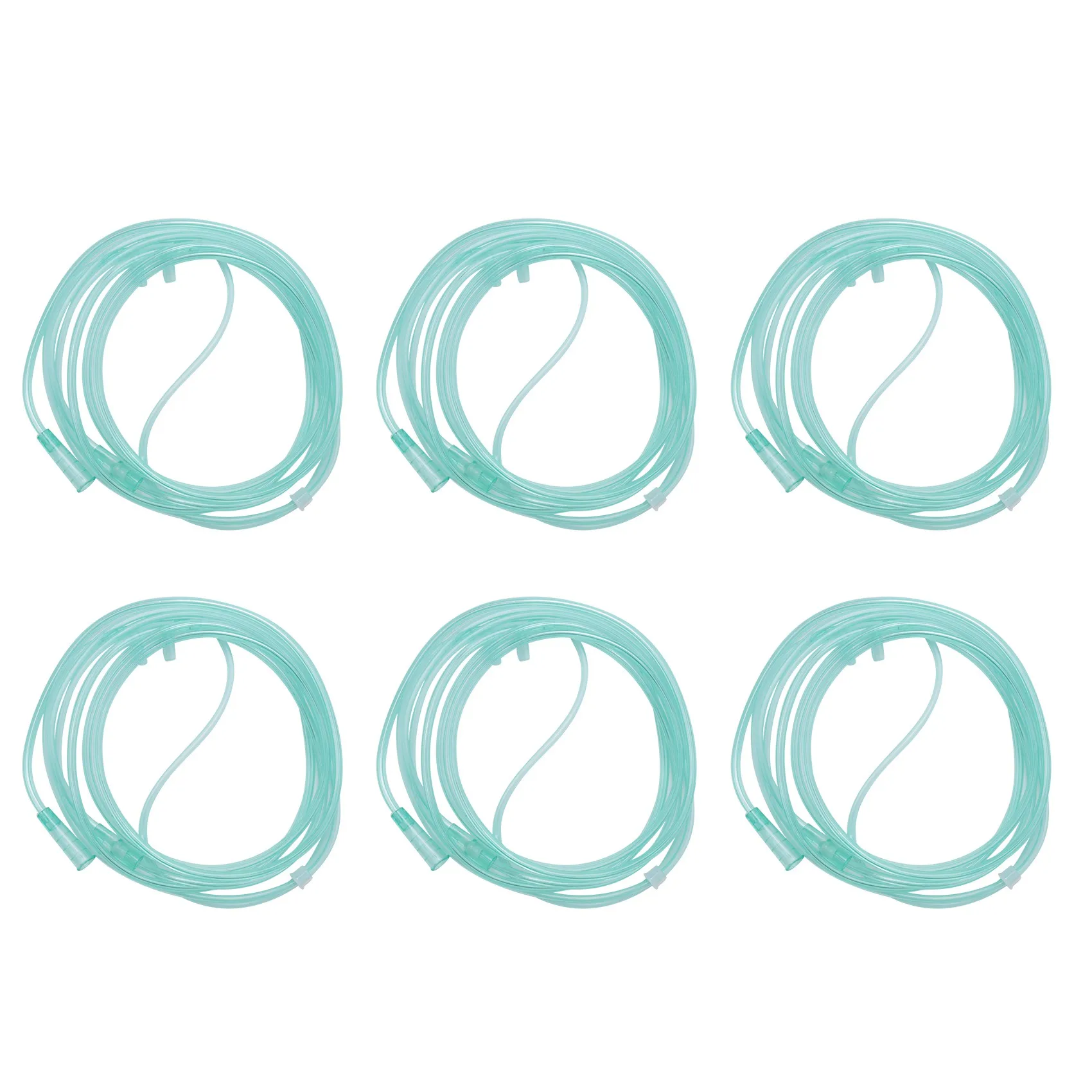 6개 산소 캐뉼라 2미터 비강 캐뉼라 부드러운 비강 산소 튜빙 성인용 O2 캐뉼라