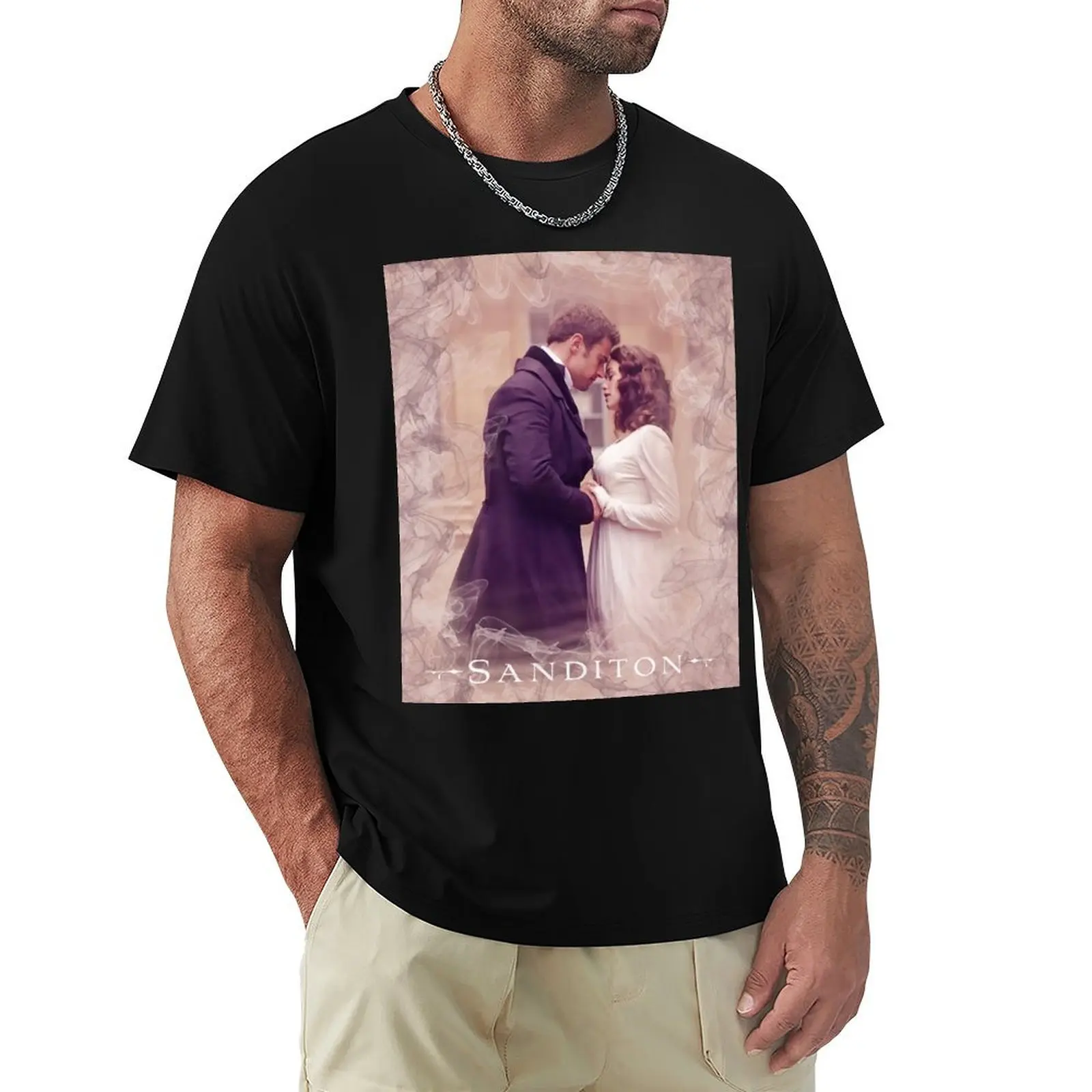 

Sanditon T-Shirt Vintage Print Crew Neck Tee