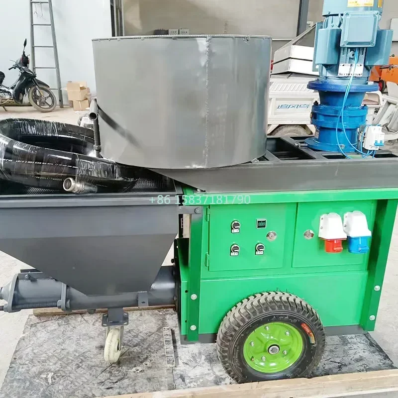 

Cement Mortar Spraying Machine Portable Platering Mortar Sprayer Building Construction Electric Wall Plaster Spraying Machine