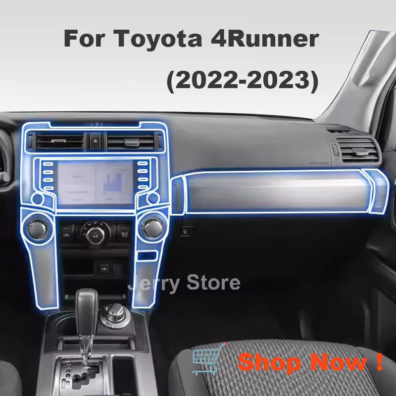 

Full Set Car Interior Protection Kit For Toyota 4Runner (2022-2023) HD Clear Film Dashboard Center Control Console Touch Screen