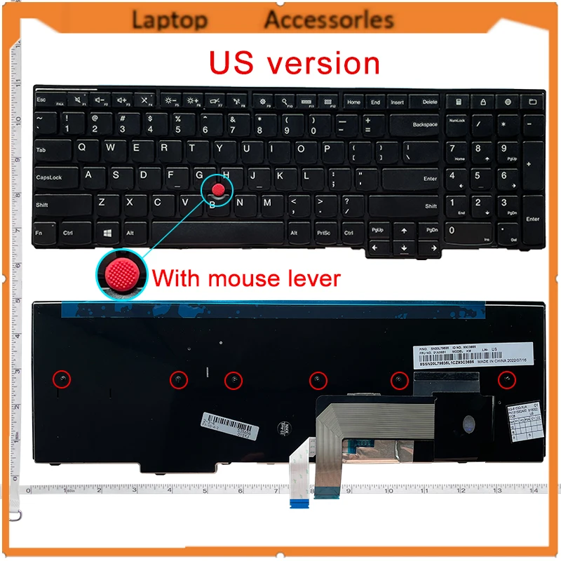 Клавиатура США/RU/GR/SP/AR/IT/TR/LA/UK для Lenovo thinkpad T560 T550 L560 P50S E540P W550/S E531 L540 W540 T540/P E540 W541 L570