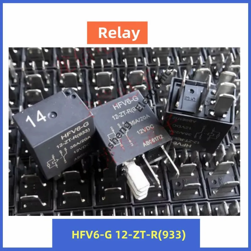 2pcs Relay HFV6-G 12-ZT-R (933) brand new original 5-pin automotive relay