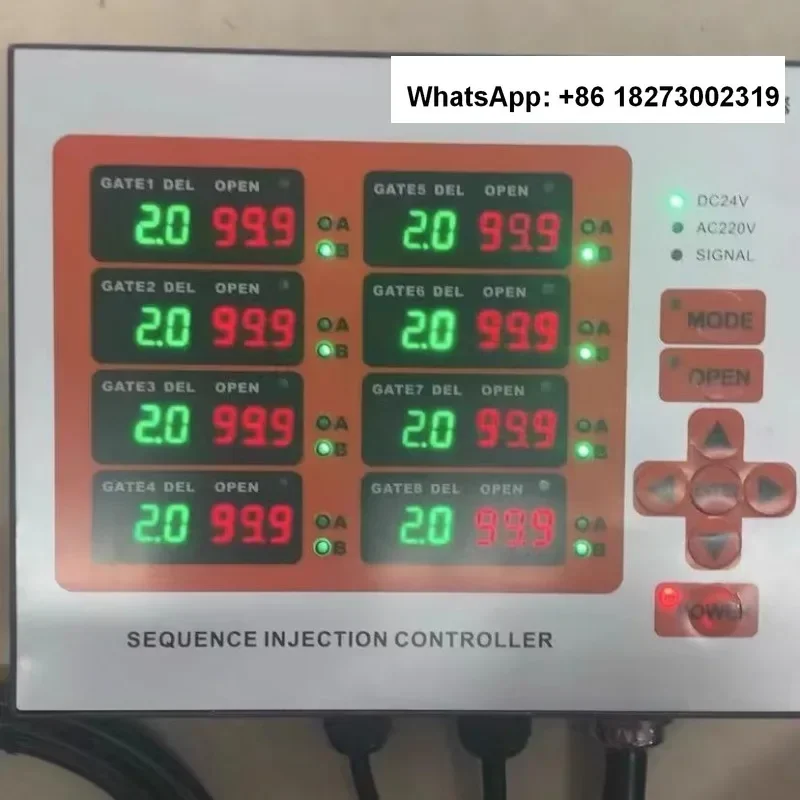 Time sequence controller, eight sets of air valves, oil valves, needle valves, timing controller, high-power touch screen