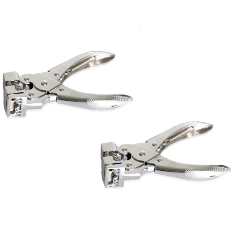 2PCS T-Hook Punch Pliers Hand Press Punch Pliers Single Hole Punch