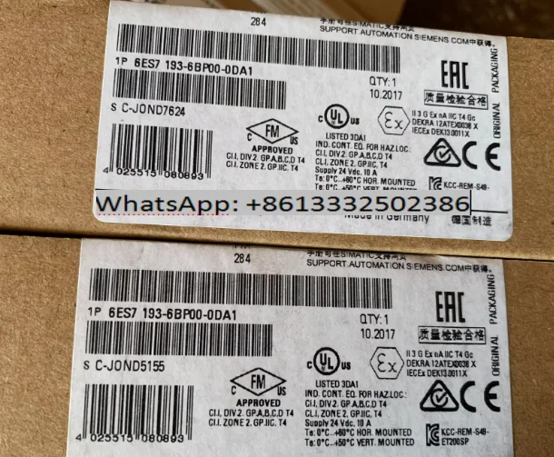 6ES7193-6BP00-0BA0-6BP00-0DA0-6BP20-0BA0-6BP20-0DA0-6BP60-0BA0-6BP60-0DA0 New PLC Module Spot