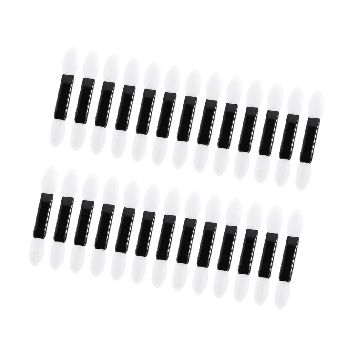 

100 Pcs Double Ended Makeup Brushes Soft Sponge Plastic Handle Eyeshadow Tools Women Travel Party Wedding Prom Daily Use