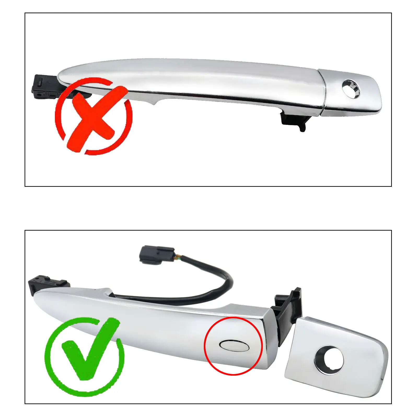 Poignée de porte extérieure pour Nissan, Nissan Sentra 2013-2016, Maxima 2009-2014, avant, magasins, conducteur extérieur 12459871 806469N00A