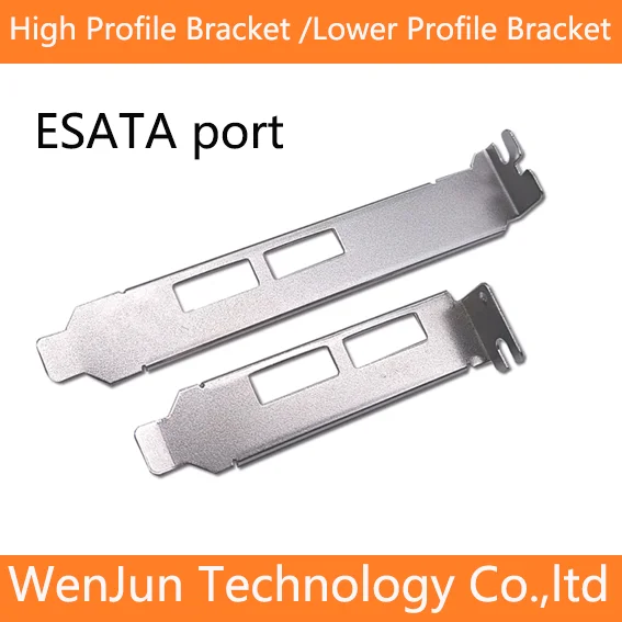 10pcs High Profile Bracket 12cm / lower profile bracket 8CM for Powerover eSATA 2Port PCI-e adapter card SATA3.0 card chassis