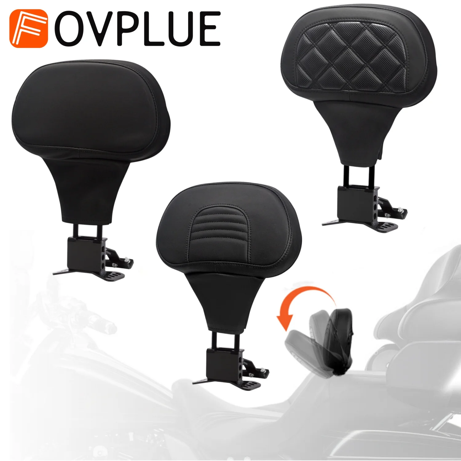 

Съемная спинка сиденья водителя, комплект кронштейнов для мотоцикла Harley Touring CVO Road Glide FLTRX Road King Street Glide 2009-up