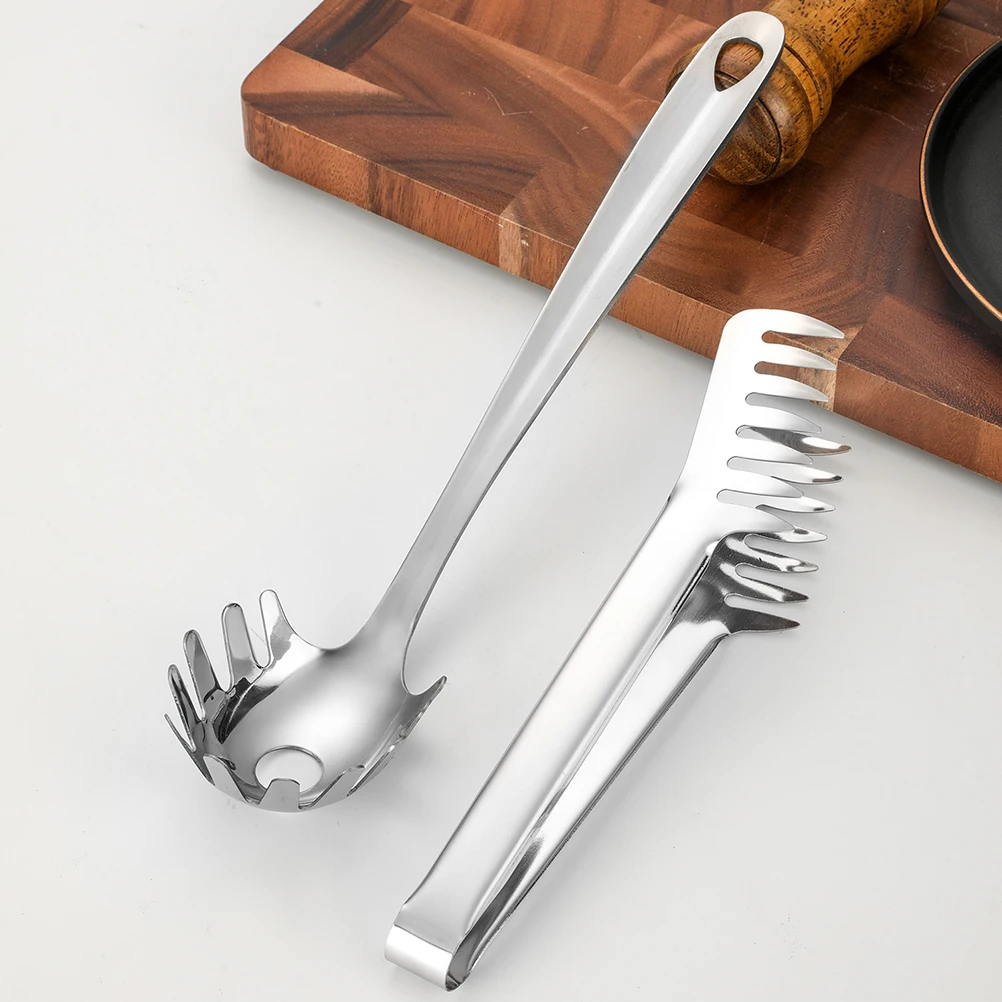 

Pasta Spaghetti Set Serving Spoon Measurer Tool Small Tools Stainless Steel Dry Silver