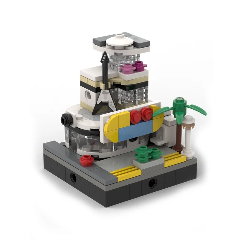 141 قطعة MOC Gutiar متجر وحدات صغيرة نموذج مصغر اللبنات العمارة تجميع لعبة لتقوم بها بنفسك الطوب هدايا عيد الميلاد عيد الميلاد #3