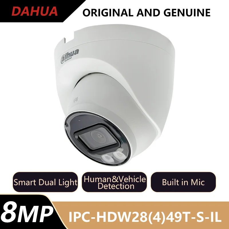 

Dahua 4MP 8MP 4K Smart Dual Light WizSense IP Camera Human&Vehicle Detection Built-in Mic IPC-HDW2849T-S-IL IPC-HDW2449T-S-IL