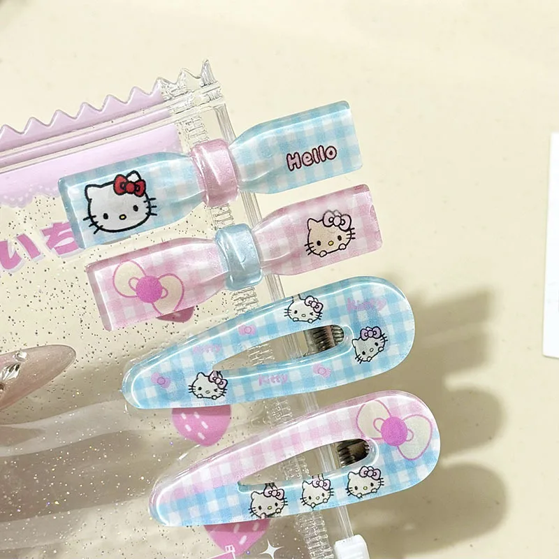 

New Cute Cartoon Kit Hair Clip for Girls Side Bangs Dubill Clip Headwear Children's Hair Accories Summer Fre out New Swe