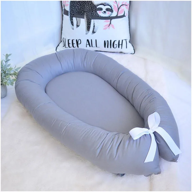 Net Celebrity Baby Fabric Safety Uterine Bed Portable Comfortable Cotton Baby Cotton Fabric Baby Crib Baby Bed in Bed